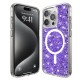 Husa pentru iPhone 15 Pro Max - Techsuit Sparkly Glitter MagSafe - Purple Husa pentru iPhone 15 Pro Max - Techsuit Sparkly Glitter MagSafe - Purple