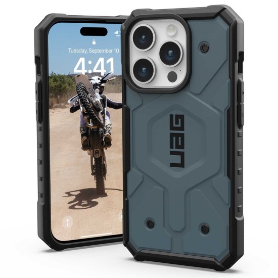 Husa pentru iPhone 15 Pro Max - UAG Pathfinder MagSafe - Cloud Blue Husa pentru iPhone 15 Pro Max - UAG Pathfinder MagSafe - Cloud Blue