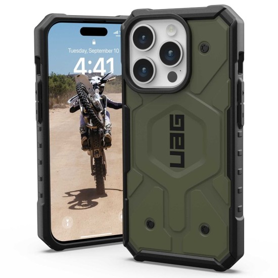 Husa pentru iPhone 15 Pro Max - UAG Pathfinder MagSafe - Olive Drab Husa pentru iPhone 15 Pro Max - UAG Pathfinder MagSafe - Olive Drab