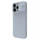 Husa pentru iPhone 15 Pro - Nillkin CamShield Silky MagSafe Silicone - Haze Blue Husa pentru iPhone 15 Pro - Nillkin CamShield Silky MagSafe Silicone - Haze Blue