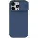 Husa pentru iPhone 15 Pro - Nillkin CamShield Silky MagSafe Silicone - Midnight Blue Husa pentru iPhone 15 Pro - Nillkin CamShield Silky MagSafe Silicone - Midnight Blue