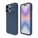 Husa pentru iPhone 15 Pro - Nillkin CamShield Silky MagSafe Silicone - Midnight Blue Husa pentru iPhone 15 Pro - Nillkin CamShield Silky MagSafe Silicone - Midnight Blue