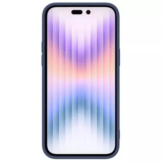 Husa pentru iPhone 15 Pro - Nillkin CamShield Silky MagSafe Silicone - Midnight Blue Husa pentru iPhone 15 Pro - Nillkin CamShield Silky MagSafe Silicone - Midnight Blue