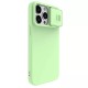 Husa pentru iPhone 15 Pro - Nillkin CamShield Silky MagSafe Silicone - Mint Green