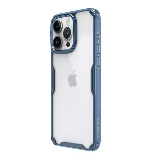 Husa pentru iPhone 15 Pro - Nillkin Nature TPU Case - Blue Husa pentru iPhone 15 Pro - Nillkin Nature TPU Case - Blue