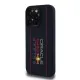 Husa pentru iPhone 15 Pro - Red Bull Racing Silicone Oversize Vertical Logo MagSafe (RBHMP15L24SIOLRV) - Navy