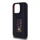 Husa pentru iPhone 15 Pro - Red Bull Racing Silicone Oversize Vertical Logo MagSafe (RBHMP15L24SIOLRV) - Navy