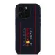 Husa pentru iPhone 15 Pro - Red Bull Racing Silicone Oversize Vertical Logo MagSafe (RBHMP15L24SIOLRV) - Navy