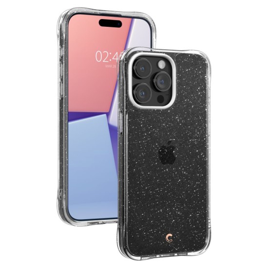 Husa pentru iPhone 15 Pro - Spigen Cyrill Cecile - Glitter Clear