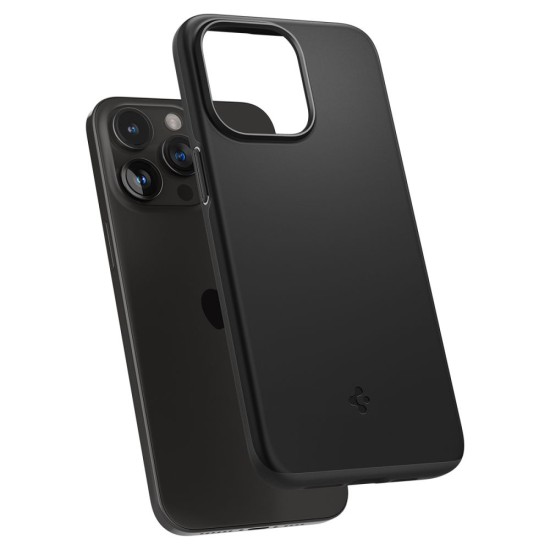 Husa pentru iPhone 15 Pro - Spigen Thin Fit - Black