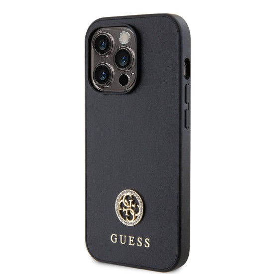 Husa pentru iPhone 15 Pro - Strass Metal Logo (GUHCP15LPS4DGPK) - Black Husa pentru iPhone 15 Pro - Strass Metal Logo (GUHCP15LPS4DGPK) - Black