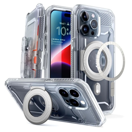 Husa pentru iPhone 15 Pro - Supcase Unicorn Beetle Pro MagSafe - Clear