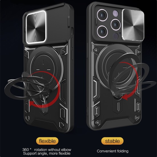 Husa pentru iPhone 15 Pro - Techsuit CamGuard Pro - Black Husa pentru iPhone 15 Pro - Techsuit CamGuard Pro - Black