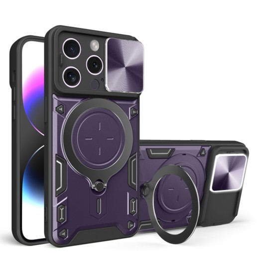 Husa pentru iPhone 15 Pro - Techsuit CamGuard Pro - Purple