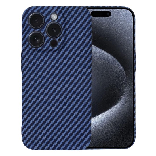 Husa pentru iPhone 15 Pro - Techsuit Carbonite FiberShell - Cyan