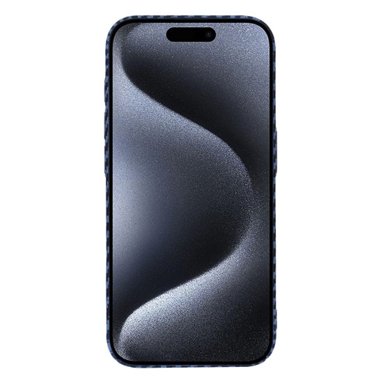 Husa pentru iPhone 15 Pro - Techsuit Carbonite FiberShell - Cyan