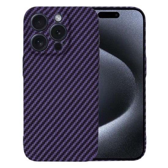 Husa pentru iPhone 15 Pro - Techsuit Carbonite FiberShell - Purple