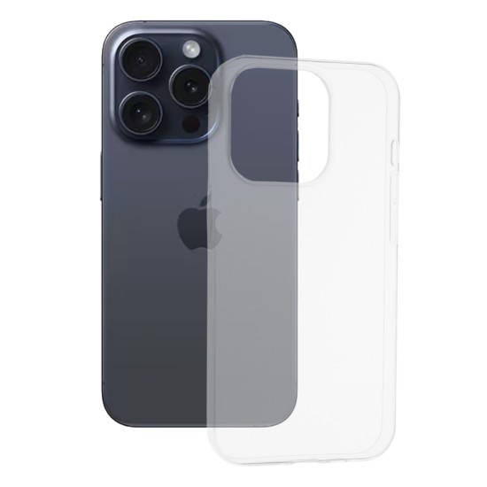 Husa pentru iPhone 15 Pro - Techsuit Clear Silicone - Transparent