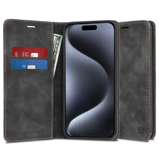 Husa pentru iPhone 15 Pro - Techsuit Confy Cover - Black Husa pentru iPhone 15 Pro - Techsuit Confy Cover - Black