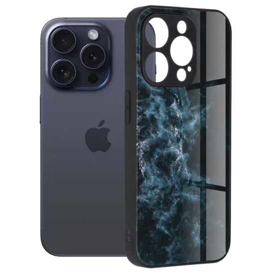 Husa pentru iPhone 15 Pro - Techsuit Glaze Series - Blue Nebula