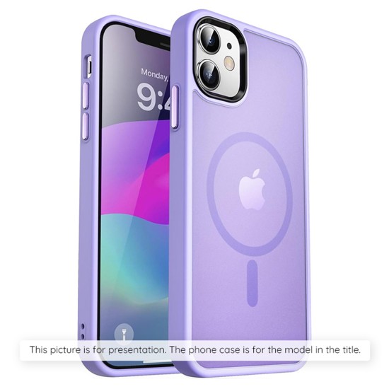 Husa pentru iPhone 15 Pro - Techsuit HaloFrost MagSafe Series - Light Purple Husa pentru iPhone 15 Pro - Techsuit HaloFrost MagSafe Series - Light Purple