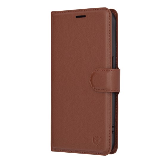 Husa pentru iPhone 15 Pro - Techsuit Leather Folio - Brown