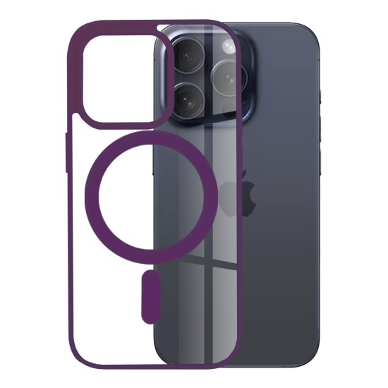 Husa pentru iPhone 15 Pro - Techsuit MagSafe Pro - Purple Husa pentru iPhone 15 Pro - Techsuit MagSafe Pro - Purple