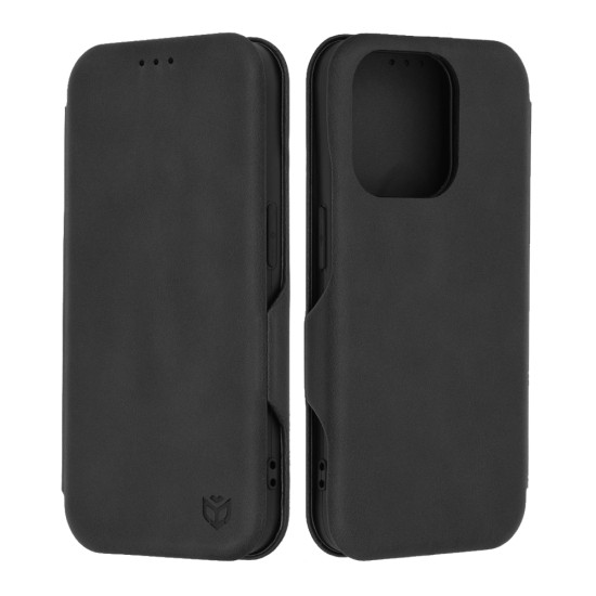 Husa pentru iPhone 15 Pro Techsuit Safe Wallet Plus, Black Husa pentru iPhone 15 Pro Techsuit Safe Wallet Plus, Black