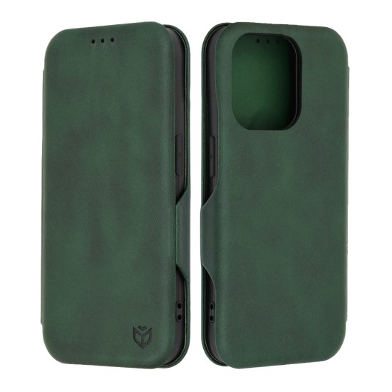 Husa pentru iPhone 15 Pro Techsuit Safe Wallet Plus, Green Husa pentru iPhone 15 Pro Techsuit Safe Wallet Plus, Green
