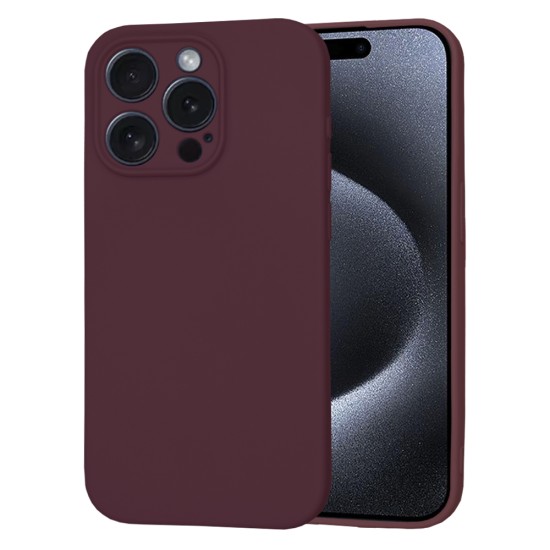 Husa pentru iPhone 15 Pro - Techsuit SoftFlex - Plum Red