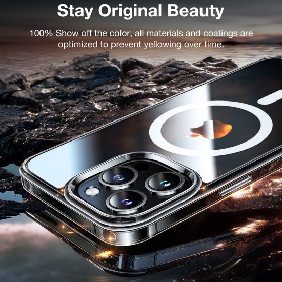 Husa pentru iPhone 15 Pro - Torras Diamond MagSafe Series - Clear Husa pentru iPhone 15 Pro - Torras Diamond MagSafe Series - Clear