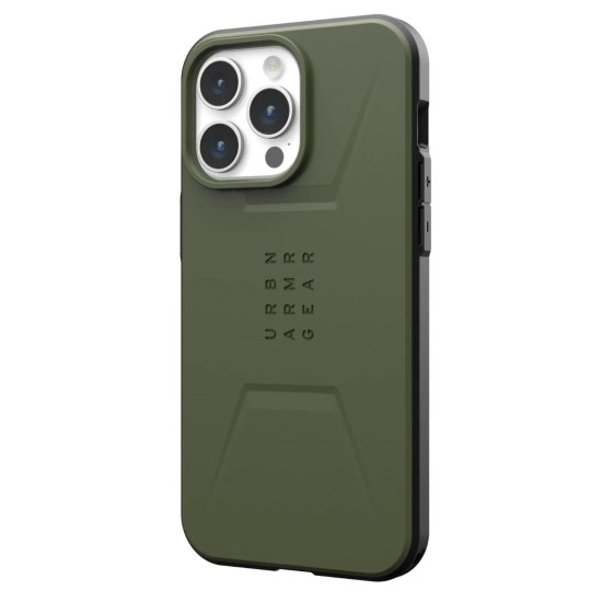 Husa pentru iPhone 15 Pro - UAG Civilian MagSafe - Olive Drab Husa pentru iPhone 15 Pro - UAG Civilian MagSafe - Olive Drab