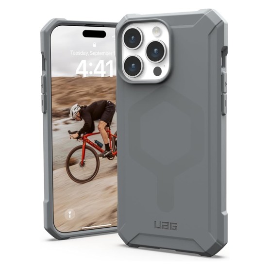 Husa pentru iPhone 15 Pro - UAG Essential Armor MagSafe - Silver Husa pentru iPhone 15 Pro - UAG Essential Armor MagSafe - Silver