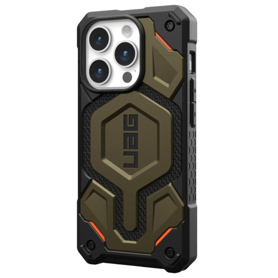 Husa pentru iPhone 15 Pro - UAG Monarch Pro - Kevlar Element Green Husa pentru iPhone 15 Pro - UAG Monarch Pro - Kevlar Element Green