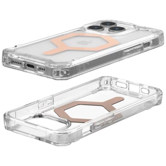 Husa pentru iPhone 15 Pro - UAG Plyo MagSafe - Ice Rose Gold Husa pentru iPhone 15 Pro - UAG Plyo MagSafe - Ice Rose Gold