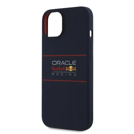Husa pentru iPhone 15 - Red Bull Racing Silicone Horizontal Centered Logo MagSafe (RBHMP15S24SIHSRV) - Navy Husa pentru iPhone 15 - Red Bull Racing Silicone Horizontal Centered Logo MagSafe (RBHMP15S24SIHSRV) - Navy