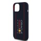 Husa pentru iPhone 15 - Red Bull Racing Silicone Oversize Vertical Logo MagSafe (RBHMP15S24SIOLRV) - Navy