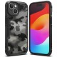 Husa pentru iPhone 15 - Ringke Fusion X Design - Camo Black