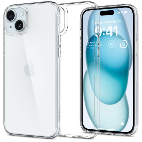 Husa pentru iPhone 15 - Spigen Air Skin Hybrid - Crystal Clear