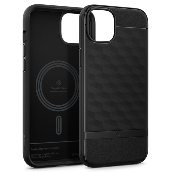 Husa pentru iPhone 15 - Spigen Caseology Parallax MagSafe - Matte Black