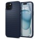 Husa pentru iPhone 15 - Spigen Liquid Air - Navy Blue