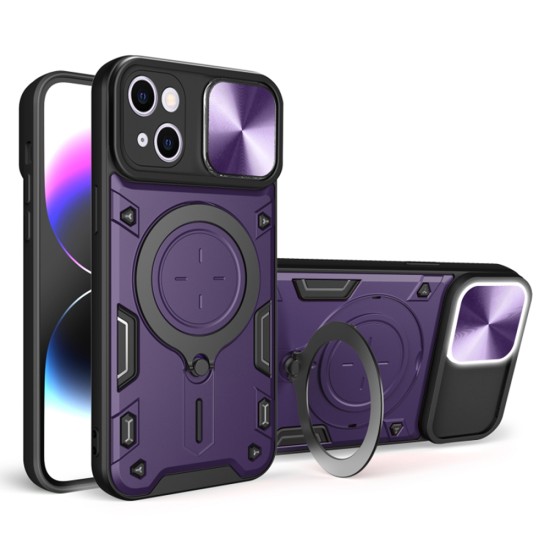 Husa pentru iPhone 15 - Techsuit CamGuard Pro - Purple