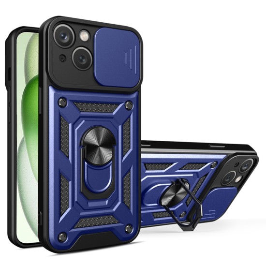 Husa pentru iPhone 15 - Techsuit CamShield Series - Blue