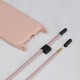 Husa pentru iPhone 15 - Techsuit Crossbody Lanyard - Pink