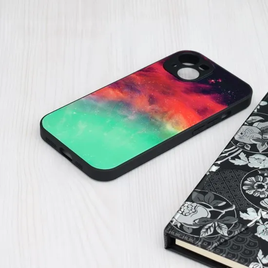 Husa pentru iPhone 15 - Techsuit Glaze Series - Fiery Ocean Husa pentru iPhone 15 - Techsuit Glaze Series - Fiery Ocean