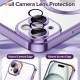 Husa pentru iPhone 15 - Techsuit Luxury Crystal MagSafe - Light Purple