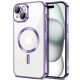 Husa pentru iPhone 15 - Techsuit Luxury Crystal MagSafe - Light Purple