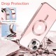 Husa pentru iPhone 15 - Techsuit Luxury Crystal MagSafe - Pink