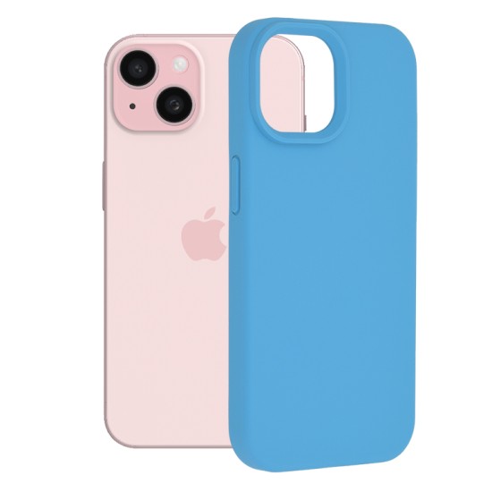 Husa pentru iPhone 15 - Techsuit Soft Edge Silicone - Denim Blue