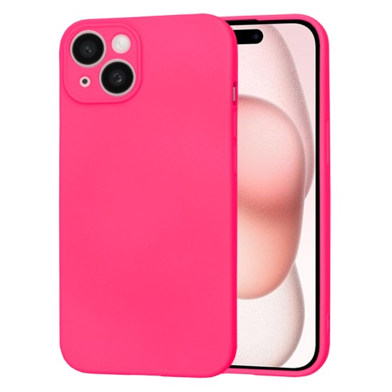 Husa pentru iPhone 15 - Techsuit SoftFlex - Hot Pink